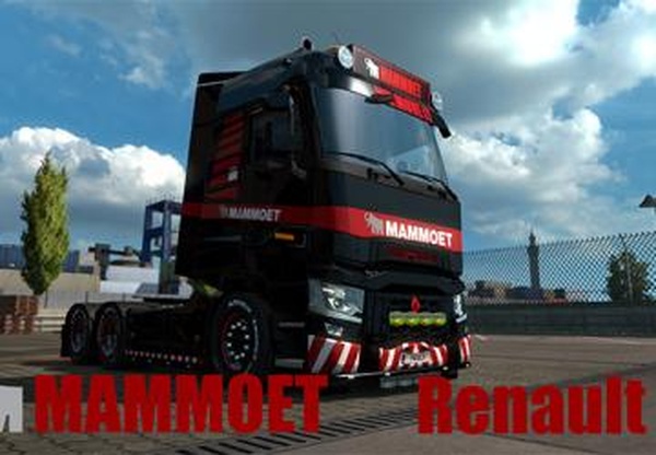 Скин «Mammoet» для Renault Range T от SCSv1.0 для Euro Truck Simulator 2 (v1.35.x)