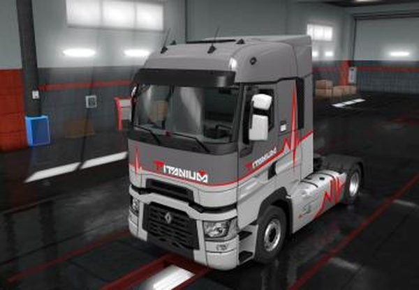Скин Titanium для Reanault Range Tверсия 1.0 для Euro Truck Simulator 2 (v1.35.x)