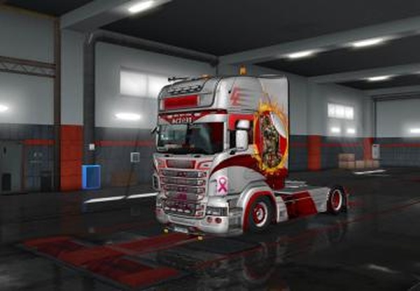 Warmaiden Skin for Scania RJL Toplineверсия 1.0 для Euro Truck Simulator 2 (v1.35.x, - 1.43.x)