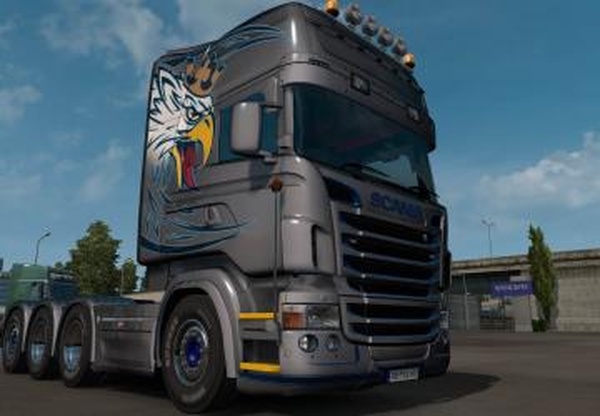 Scania RJL Topline Griffin skinверсия 1.0 для Euro Truck Simulator 2 (v1.35.x)