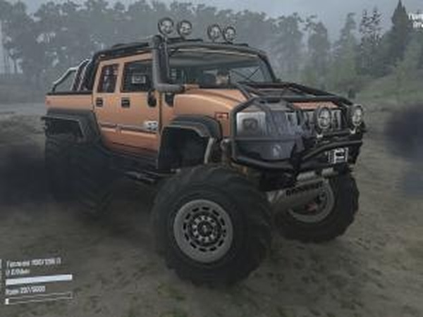 Hummer H2 6x6версия 14.12.17 для Spintires: MudRunner (v11.12.17)