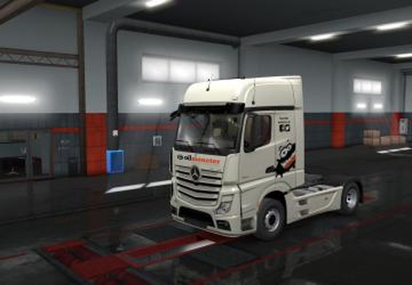 Скин Oil Monster для Mercedes Actros 2014v1.0 для Euro Truck Simulator 2 (v1.35.x)