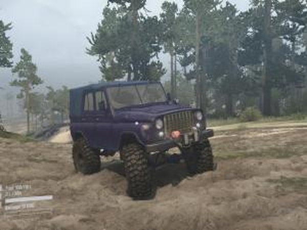 Текстуры Уаз Dark Blue and Red HDверсия 1 для Spintires: MudRunner (v30.11.17)