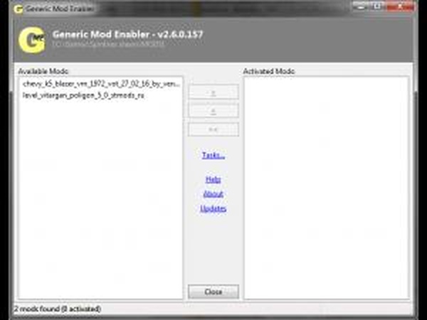 Менеджер модов Generic Mod Enabler v2.6.0для SpinTires