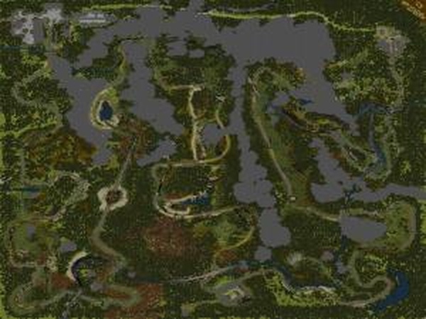 Карта «Русская тайга»версия 1.0 для SpinTires (v25.12.15c)