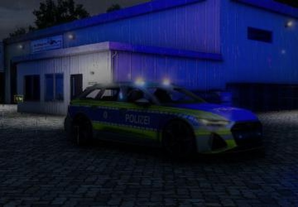 Audi RS6 policeверсия 0.0.0.1 для Farming Simulator 2025