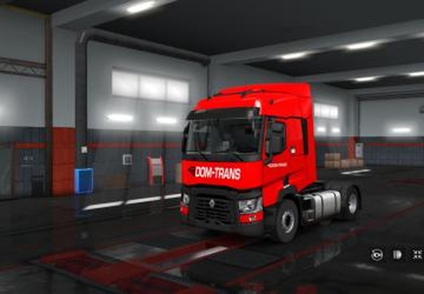 Скин Dom Trans для Renault Tверсия 1.0 для Euro Truck Simulator 2 (v1.35.x)