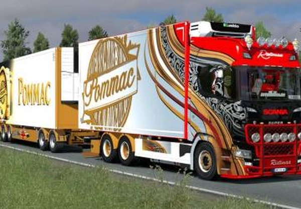 Ristimaa Next Gen Scania S + Tandem Skinv1.0 (05.10.19) для Euro Truck Simulator 2 (v1.35.x)