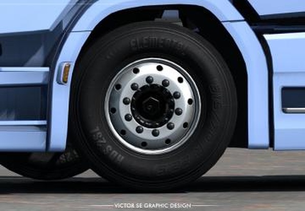 Dark Textures for Stock, Michelin and Goodyear Tiresv1.0 для Euro Truck Simulator 2 (v1.35.x)