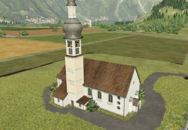 Baverian Church (Prefab*)версия 1.0.0.0 для Farming Simulator 2022