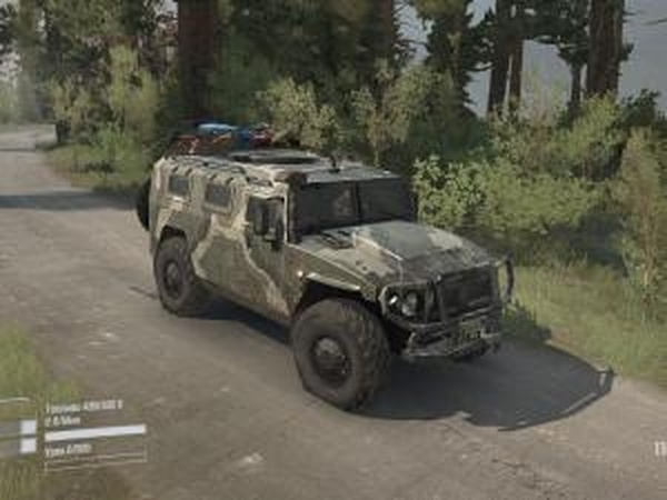Газ «Тигр»версия 26.11.17 для Spintires: MudRunner (v07.11.17)