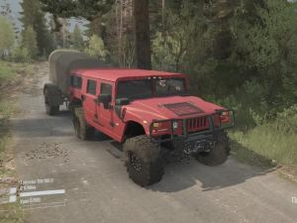 Hummer H1 Redверсия 1.1 для Spintires: MudRunner (v07.11.17)