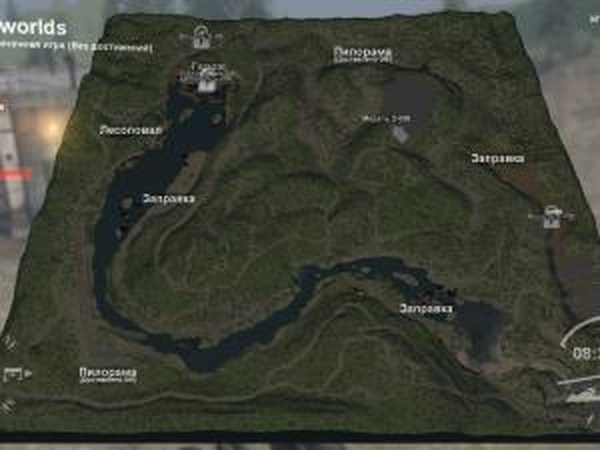 Карта «Lost Worlds»версия 1 для SpinTires (v25.12.15)