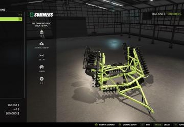 ML Summers Diamond Disc MPCверсия 1.0.0.0 для Farming Simulator 2025