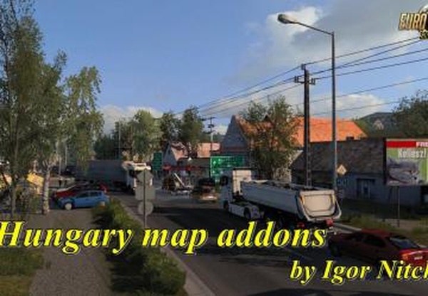 Hungary map addonsверсия 2.2.35 для Euro Truck Simulator 2 (v1.35.x, 1.36.x)