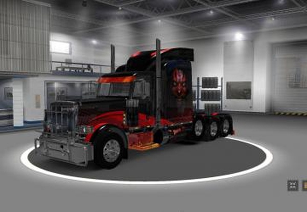 Скин «Red Devil» для Peterbilt 389 Modified by viper2v1.0 для Euro Truck Simulator 2 (v1.35.x)