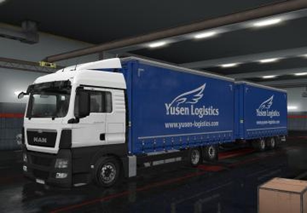 Скин «Yusen Logistics» для тандемаверсия 1.0 для Euro Truck Simulator 2 (v1.35.x)