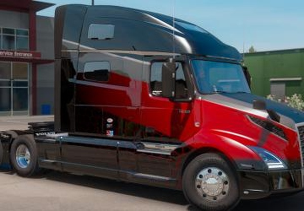 Red Tech Skin для Volvo VNL 2019версия 1.0 для Euro Truck Simulator 2 (v1.35.x)
