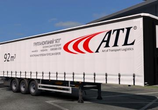 Скин «ATL» для своего прицепаверсия 1.0 для Euro Truck Simulator 2 (v1.35.x)