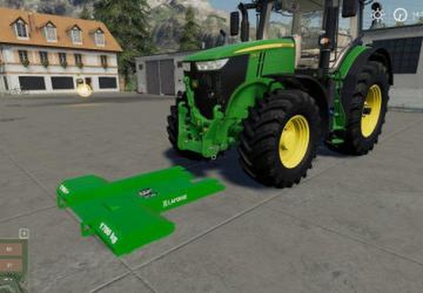 John Deree 7R With EZ Ballastверсия 1.0 для Farming Simulator 2019 (v1.5.x)