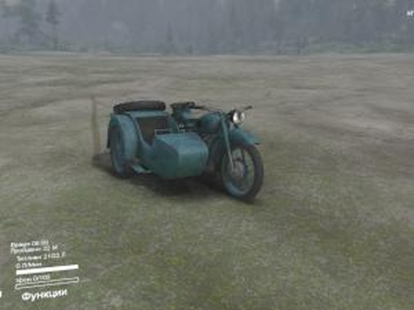 Мотоцикл Урал М-62версия 12.01.16 для SpinTires (v25.12.15)