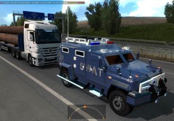 SWAT Car из Saints Row 3 в трафикверсия 1.0 для Euro Truck Simulator 2 (v1.35.x)
