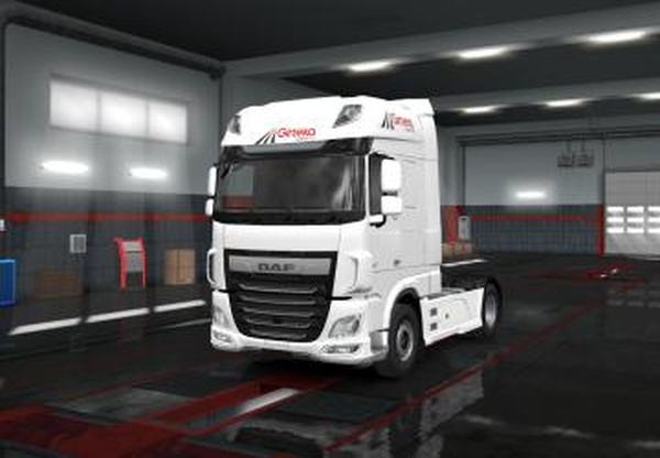 Скин на DAF XF106 компании «Girteka»версия 1.0 для Euro Truck Simulator 2 (v1.35.x)