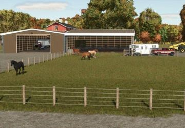 Horse Barn With Storageверсия 1.0.0.0 для Farming Simulator 2025