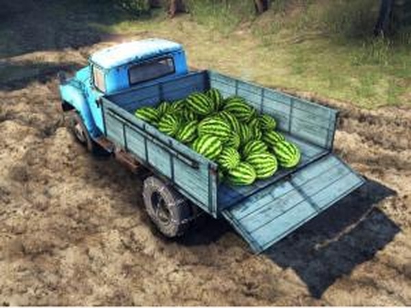 Груз арбузов и камнейверсия 1 для SpinTires (v2014)