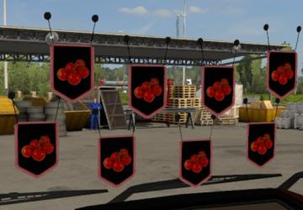 Вымпел «Томаты»версия 1.0 для Euro Truck Simulator 2 (v1.35.x)