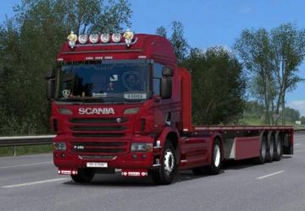 Scania P Standalone (GT-Mike port)версия 1.8 для Euro Truck Simulator 2 (v1.35.x, 1.36.x)