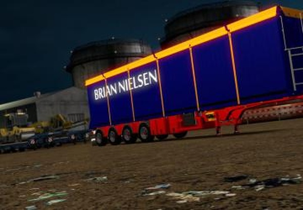 Brian Nielsen 4 axled Trailerверсия 1.0 для Euro Truck Simulator 2 (v1.35.x)