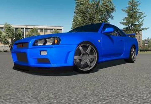 Nissan Skyline GT-R R34 V-Spec IIверсия 1.0 для Euro Truck Simulator 2 (v1.35.x)