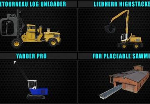 Fdr Logging Mods Pack Jan/31/2020версия FEB/28/2020 для Farming Simulator 2019 (v1.5.x)