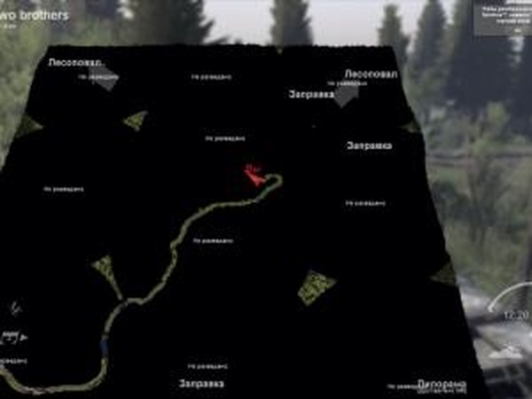 Карта гора два братаверсия 1 для SpinTires (v13.04.15)
