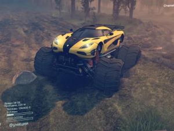 Koenigsegg one1 Monster truckверсия 1 для SpinTires (v13.04.15)