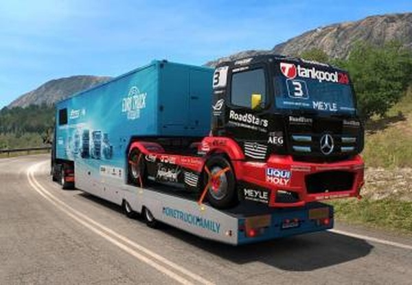 SCS ETRC trailers in trafficверсия 1.1 для Euro Truck Simulator 2 (v1.35.x, - 1.37.x)