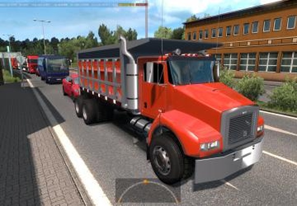 Самосвал Benson V8 из GTA4 в трафикверсия 1.0 для Euro Truck Simulator 2 (v1.35.x, - 1.39.x)