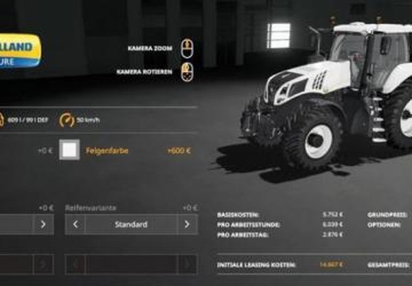 New Holland T8 + Seriesверсия 1.0.0.0 для Farming Simulator 2019