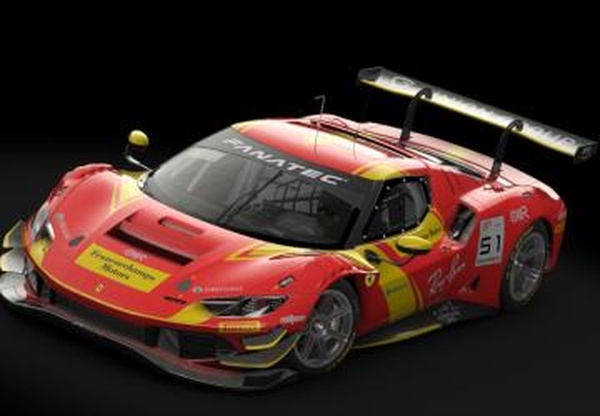 Ferrari 296 GT3версия 2.0 для Assetto Corsa