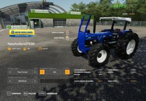 New Holland 7630версия 1.0.0.1 для Farming Simulator 2019
