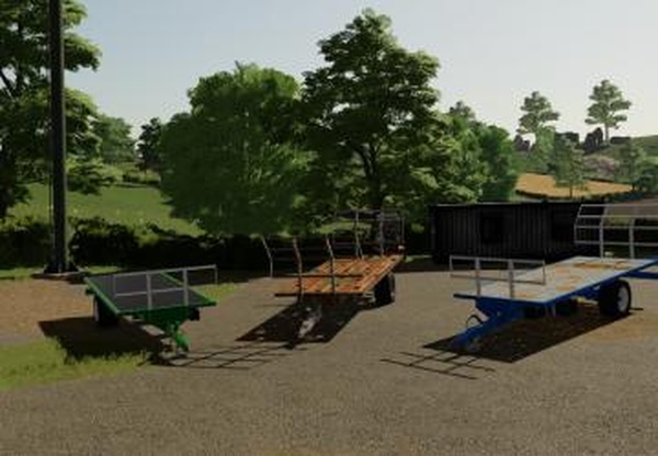20 Foot Bale Trailerверсия 1.0.0.0 для Farming Simulator 2022