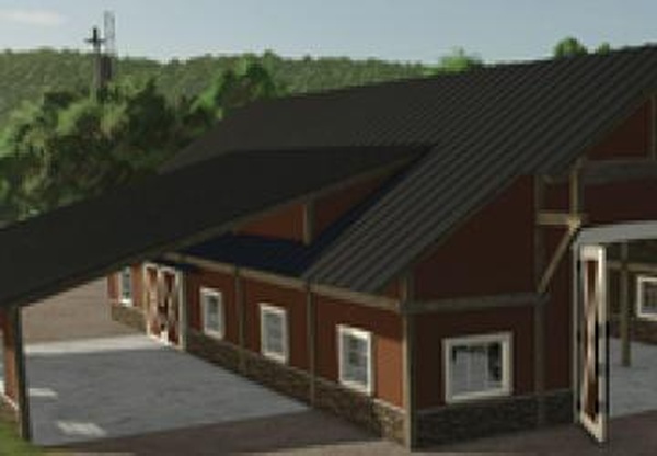 Ranch style barnверсия 1.0.0.1 для Farming Simulator 2025