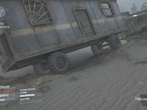 Гаражный фургон на дорожных колесах (Вагончик)для Spintires: MudRunner (v26.10.17)