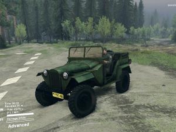 Газ-67Бверсия 1.0 для SpinTires (v2014)