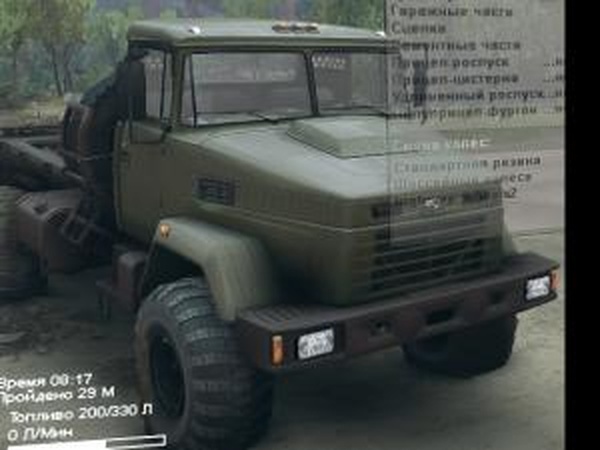 КрАЗ - 6322версия 1 для SpinTires (v2014)