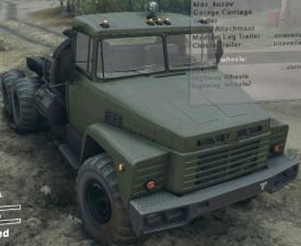 КрАЗ - 260версия 1 для SpinTires (v2014)