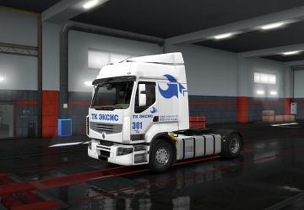 Скин «Эксис» для Renault Premiumверсия 1.0 для Euro Truck Simulator 2 (v1.35.x, - 1.43.x)
