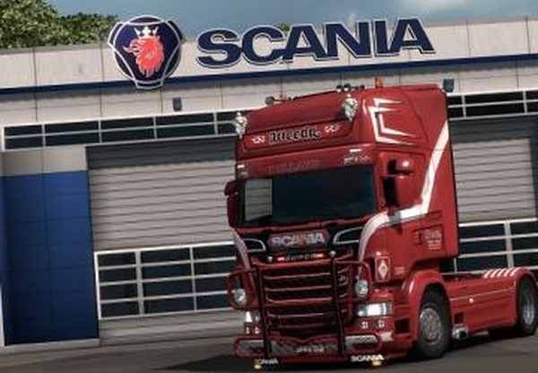 Скин «Weeda Transport Company» для Scania RJLv1.1 для Euro Truck Simulator 2 (v1.35.x)