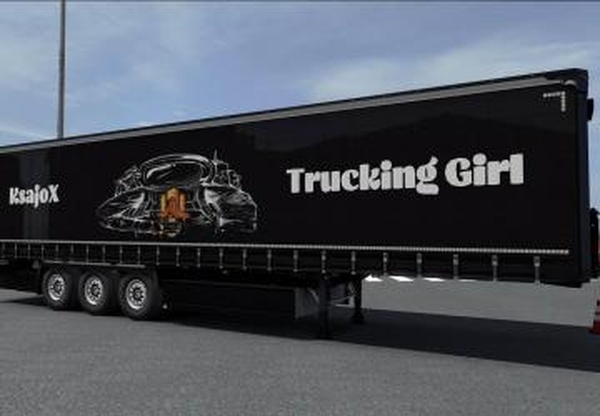 Скин «Astronautic KsajoX» для своего прицепа Kronev1.0 для Euro Truck Simulator 2 (v1.32.x, - 1.35.x)
